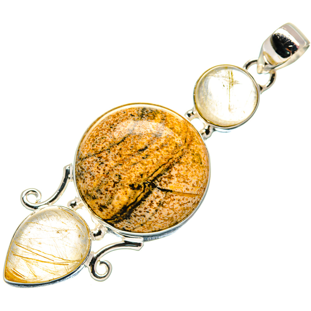 Picture Jasper Pendants handcrafted by Anasilvercos - PD21299