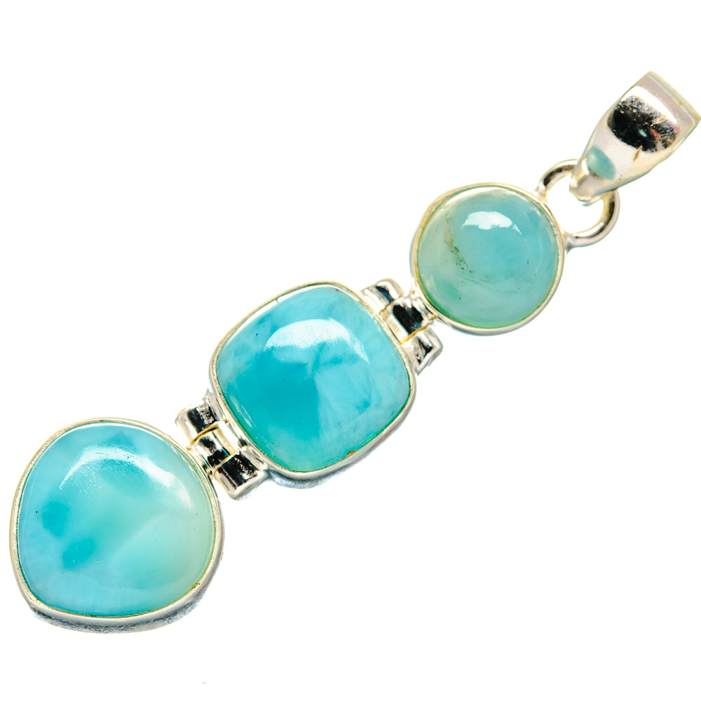 Larimar Pendants handcrafted by Anasilvercos - PD21310