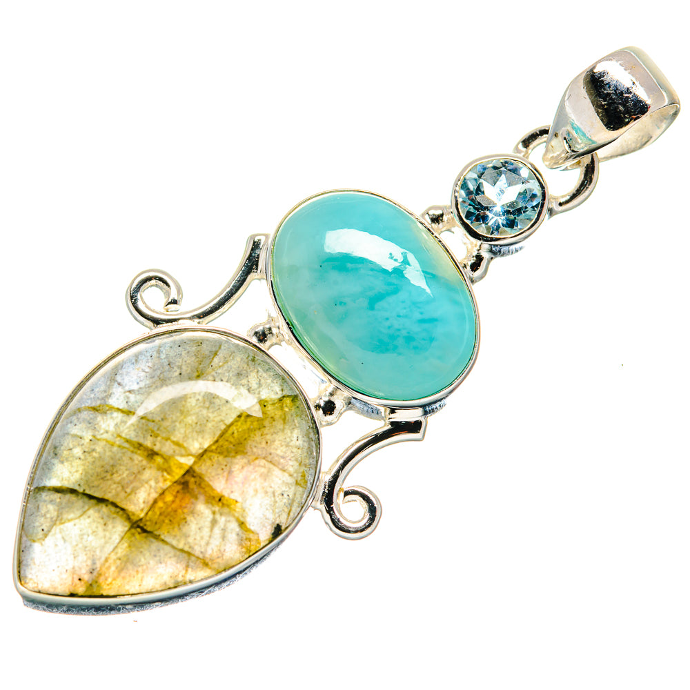 Labradorite Pendants handcrafted by Anasilvercos - PD21314