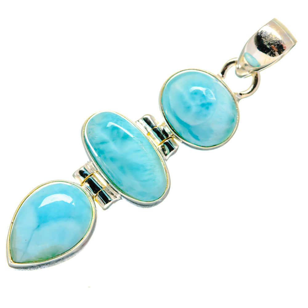 Larimar Pendants handcrafted by Anasilvercos - PD21316