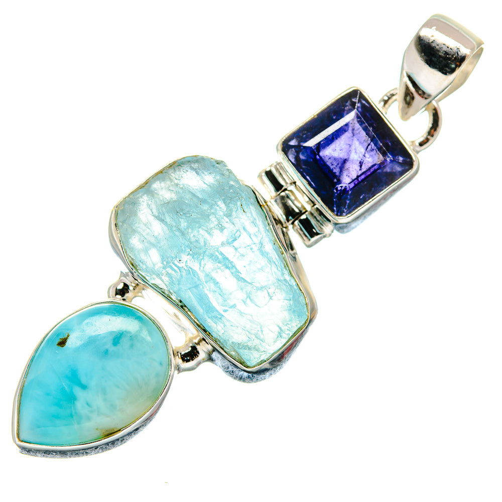 Larimar Pendants handcrafted by Anasilvercos - PD21324