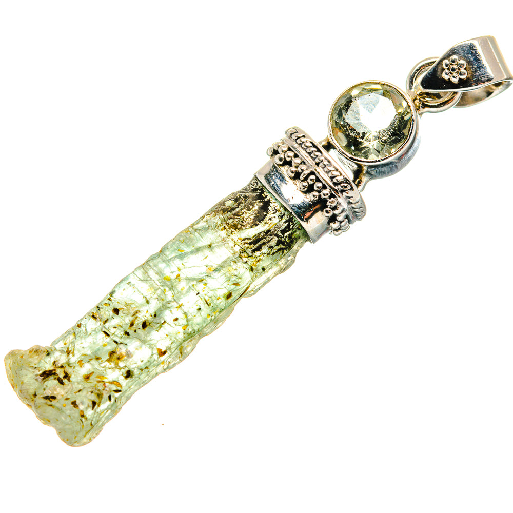 Green Kyanite Pendants handcrafted by Anasilvercos - PD21360