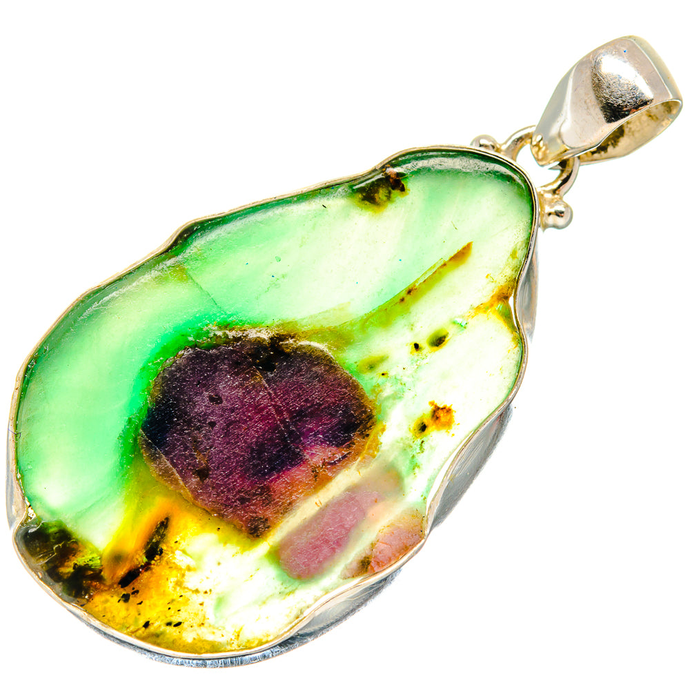 Ruby Fuchsite Pendants handcrafted by Anasilvercos - PD21406