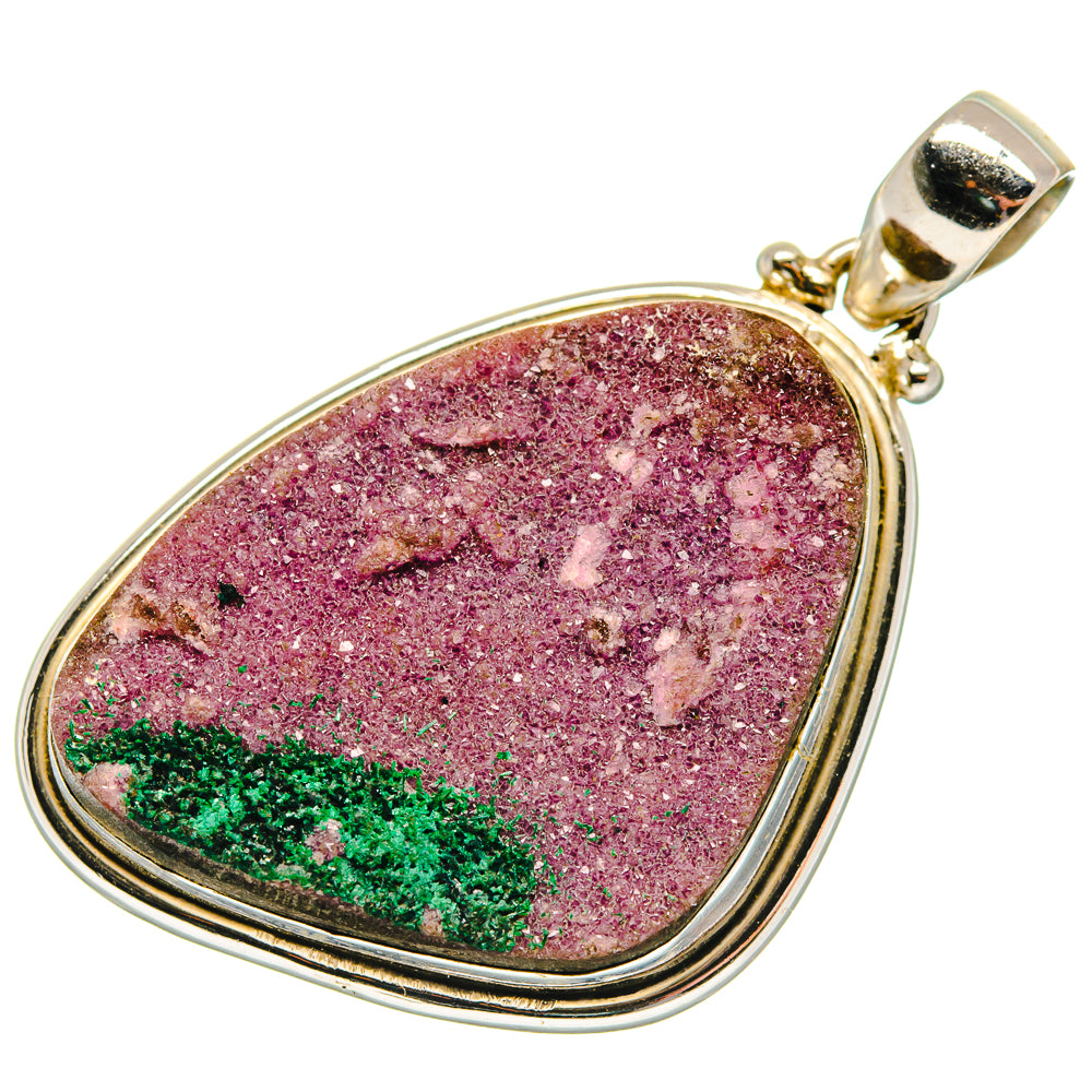 Cobalto Calcite Druzy Pendants handcrafted by Anasilvercos - PD21409 - Photo 2