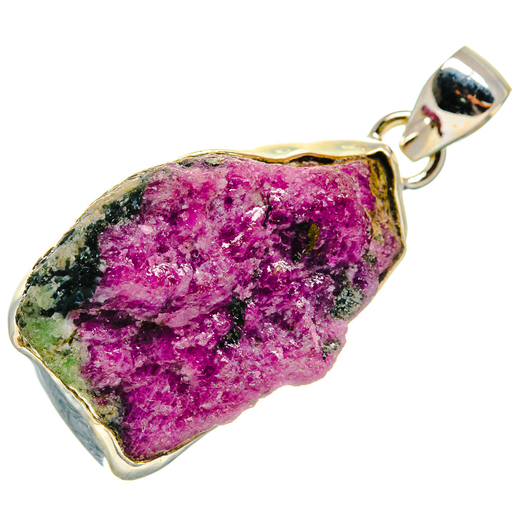 Ruby Zoisite Pendants handcrafted by Anasilvercos - PD21410