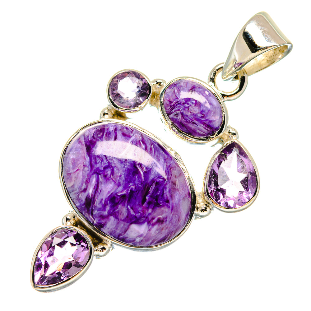 Charorite Pendants handcrafted by Anasilvercos - PD21429