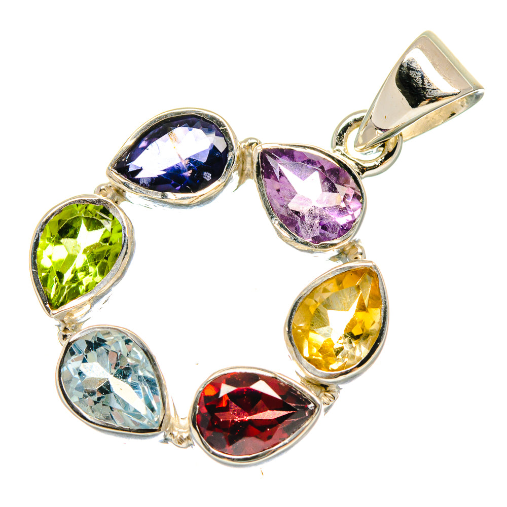 Blue Topaz Pendants handcrafted by Anasilvercos - PD21435