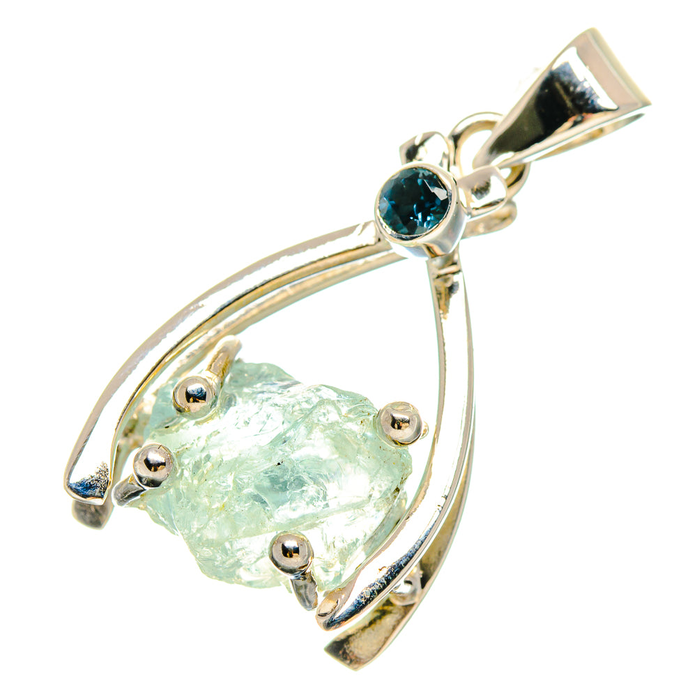 Aquamarine Pendants handcrafted by Anasilvercos - PD21440