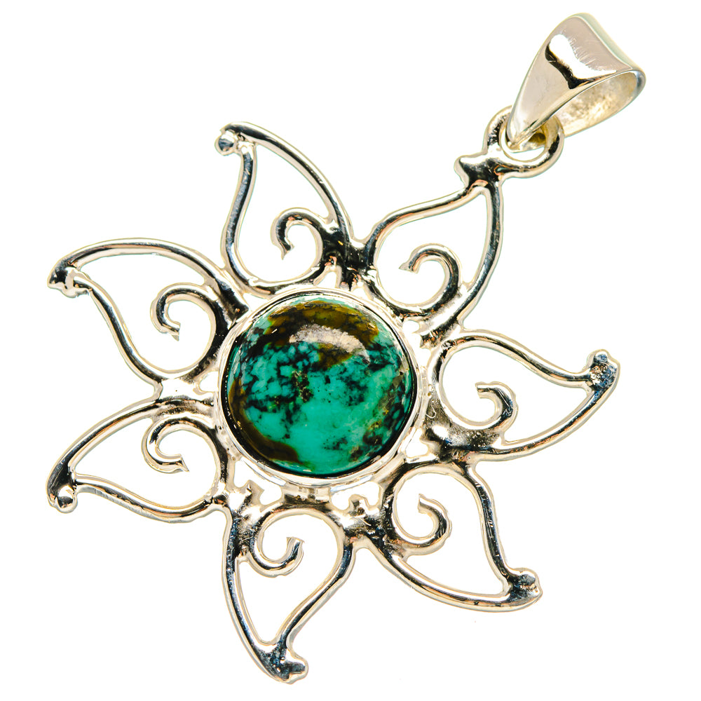 Arizona Turquoise Pendants handcrafted by Anasilvercos - PD21455