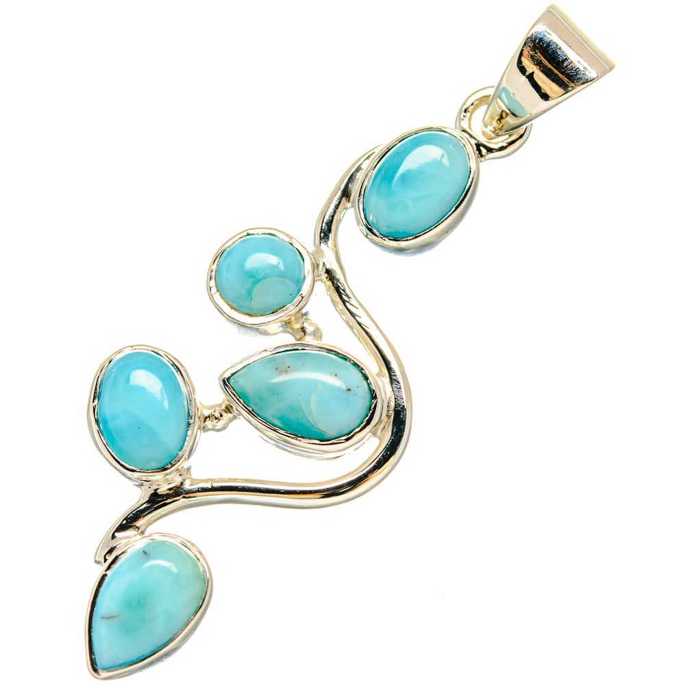 Larimar Pendants handcrafted by Anasilvercos - PD21459