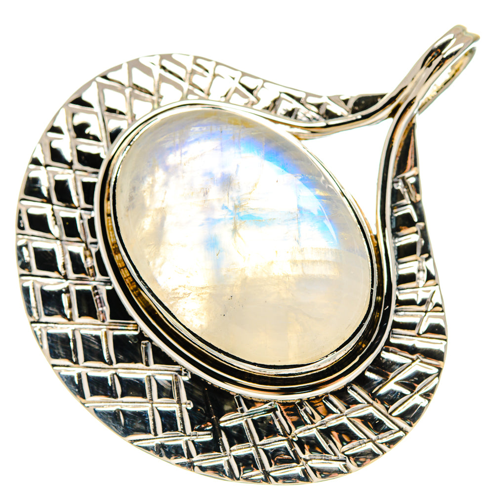 Rainbow Moonstone Pendants handcrafted by Anasilvercos - PD21478