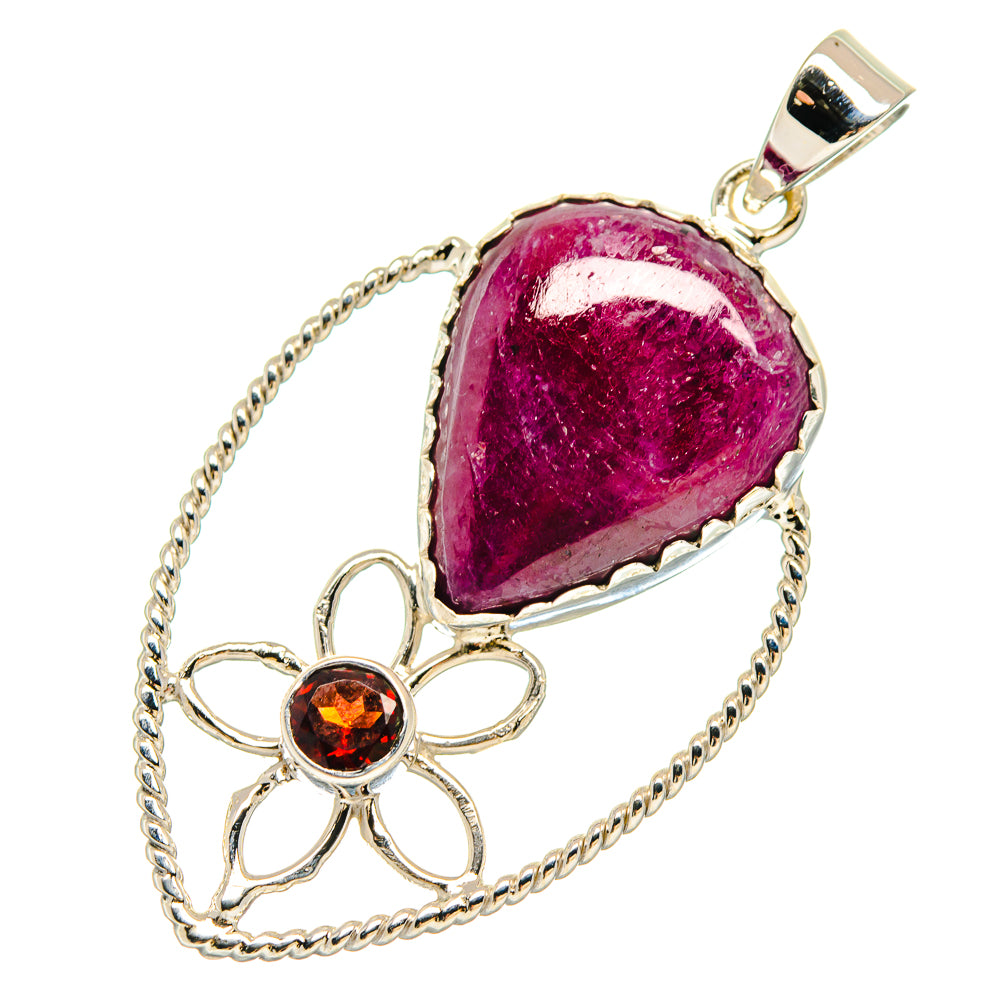 Ruby Pendants handcrafted by Anasilvercos - PD21486