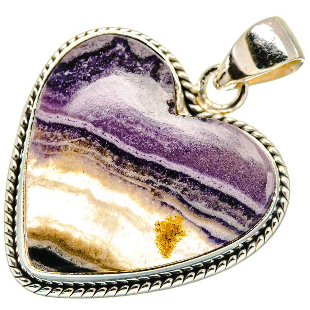 Chevron Amethyst Pendants handcrafted by Anasilvercos - PD21499