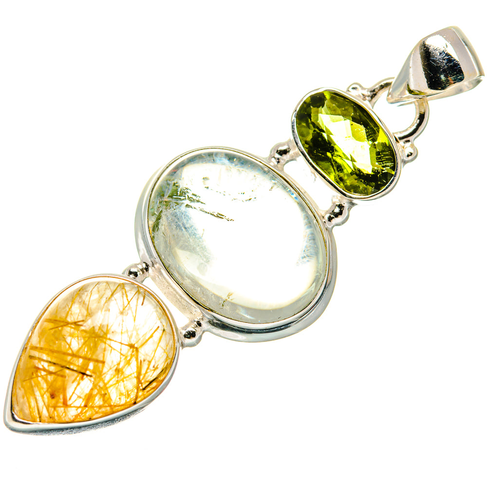Aquamarine Pendants handcrafted by Anasilvercos - PD21508
