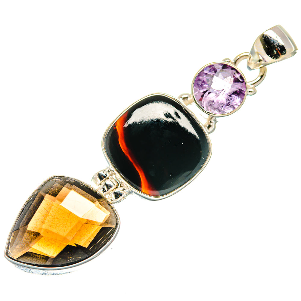 Black Onyx Pendants handcrafted by Anasilvercos - PD21538