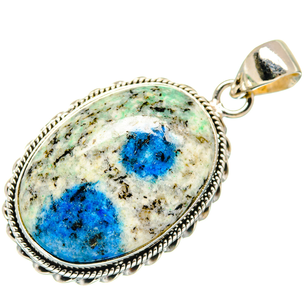 K2 Blue Azurite Pendants handcrafted by Anasilvercos - PD21544