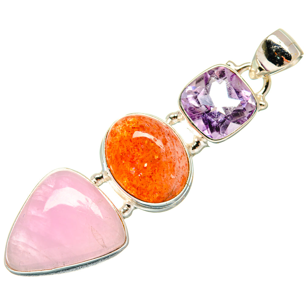 Kunzite Pendants handcrafted by Anasilvercos - PD21546