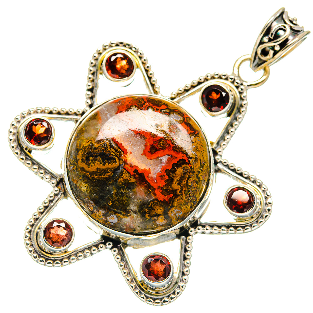 Moroccan Agate Pendants handcrafted by Anasilvercos - PD21561