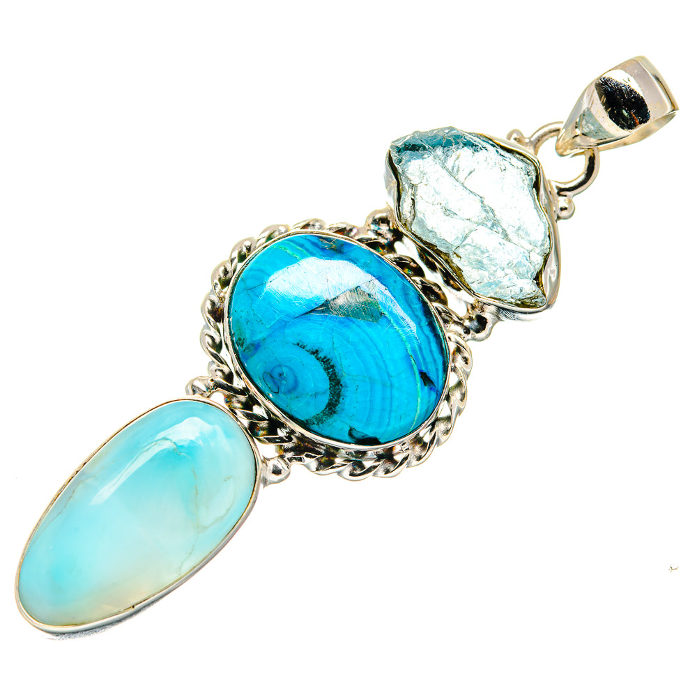 Chrysocolla Pendants handcrafted by Anasilvercos - PD21563