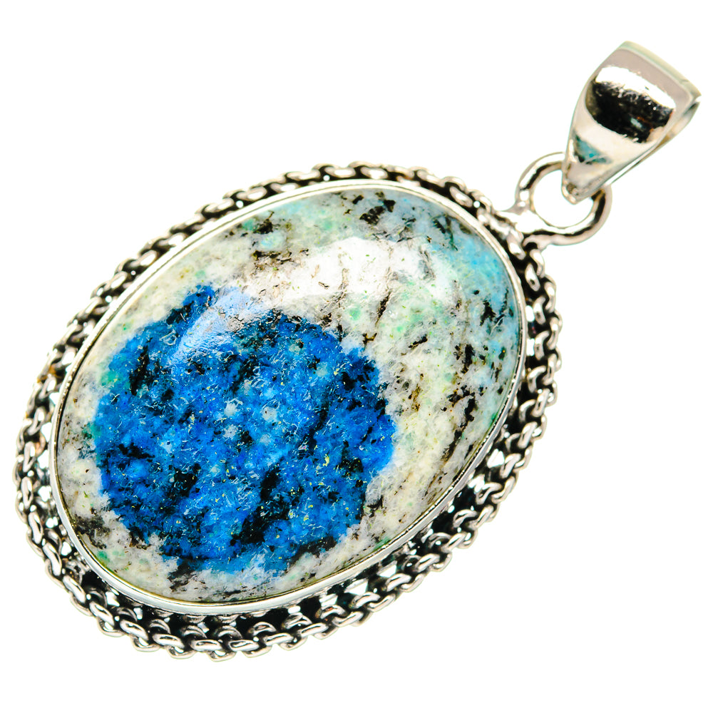 K2 Blue Azurite Pendants handcrafted by Anasilvercos - PD21583