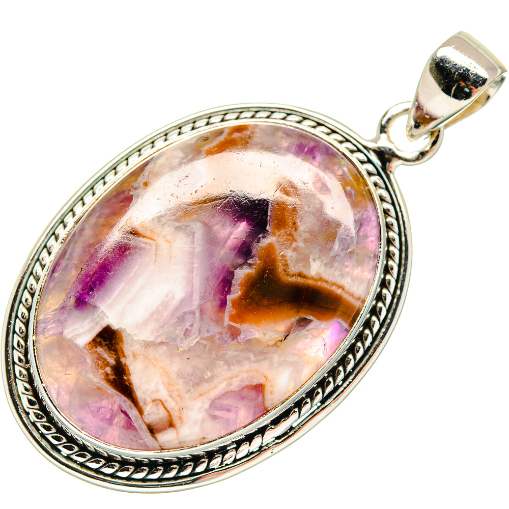 Chevron Amethyst Pendants handcrafted by Anasilvercos - PD21586 - Photo 2