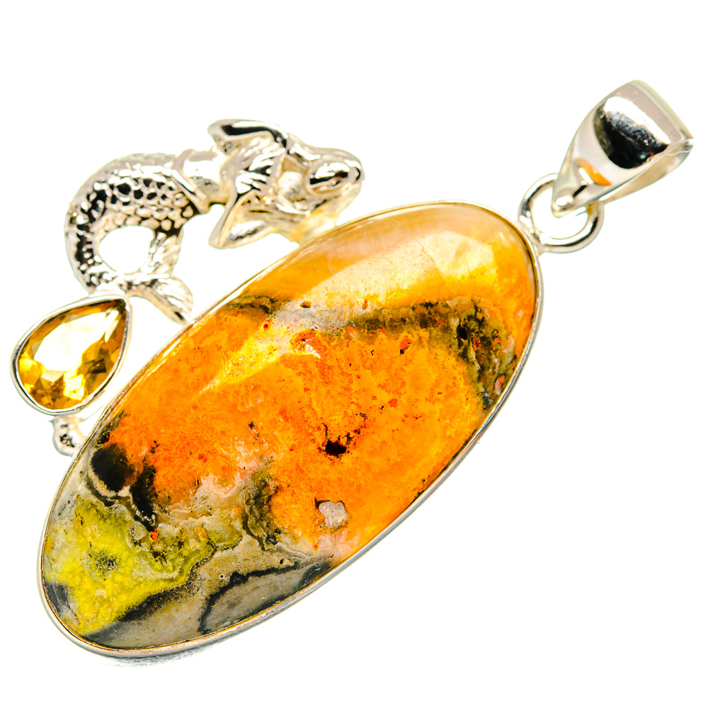 Bumble Bee Jasper Pendants handcrafted by Anasilvercos - PD21587