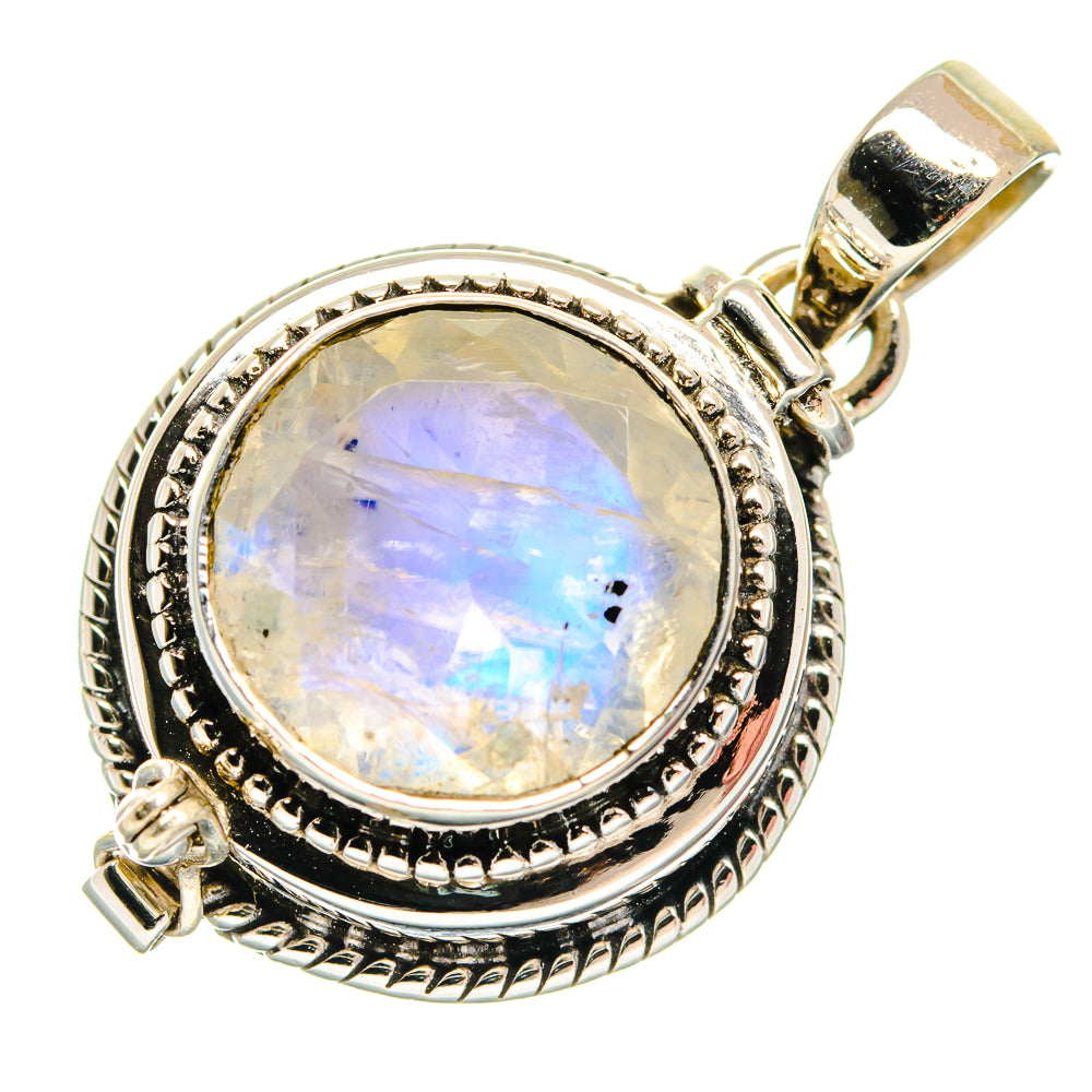 Rainbow Moonstone Pendants handcrafted by Anasilvercos - PD21590