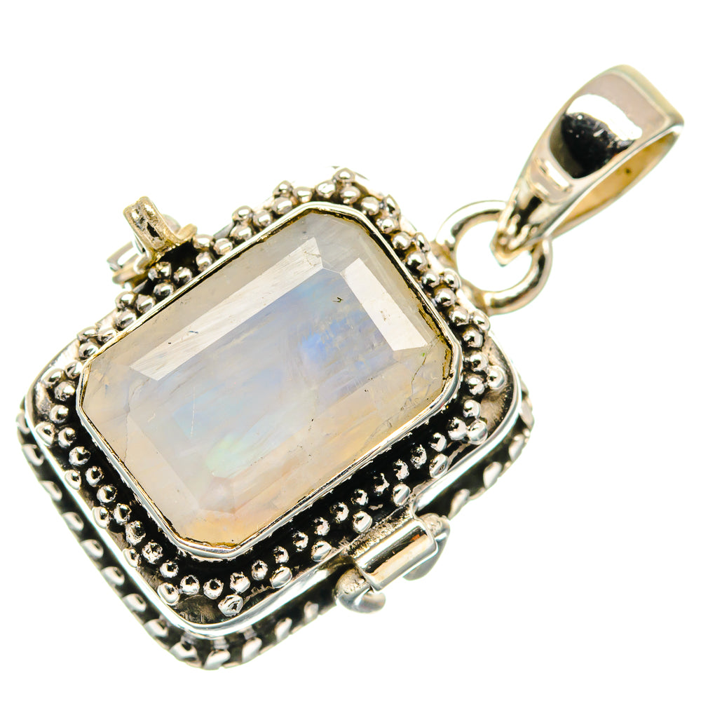 Rainbow Moonstone Pendants handcrafted by Anasilvercos - PD21598