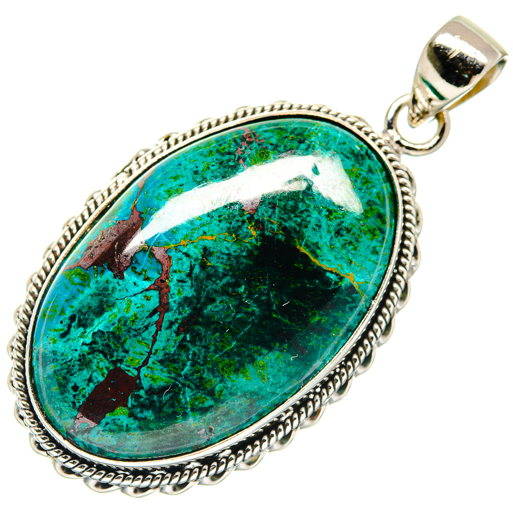 Chrysocolla Pendants handcrafted by Anasilvercos - PD21619