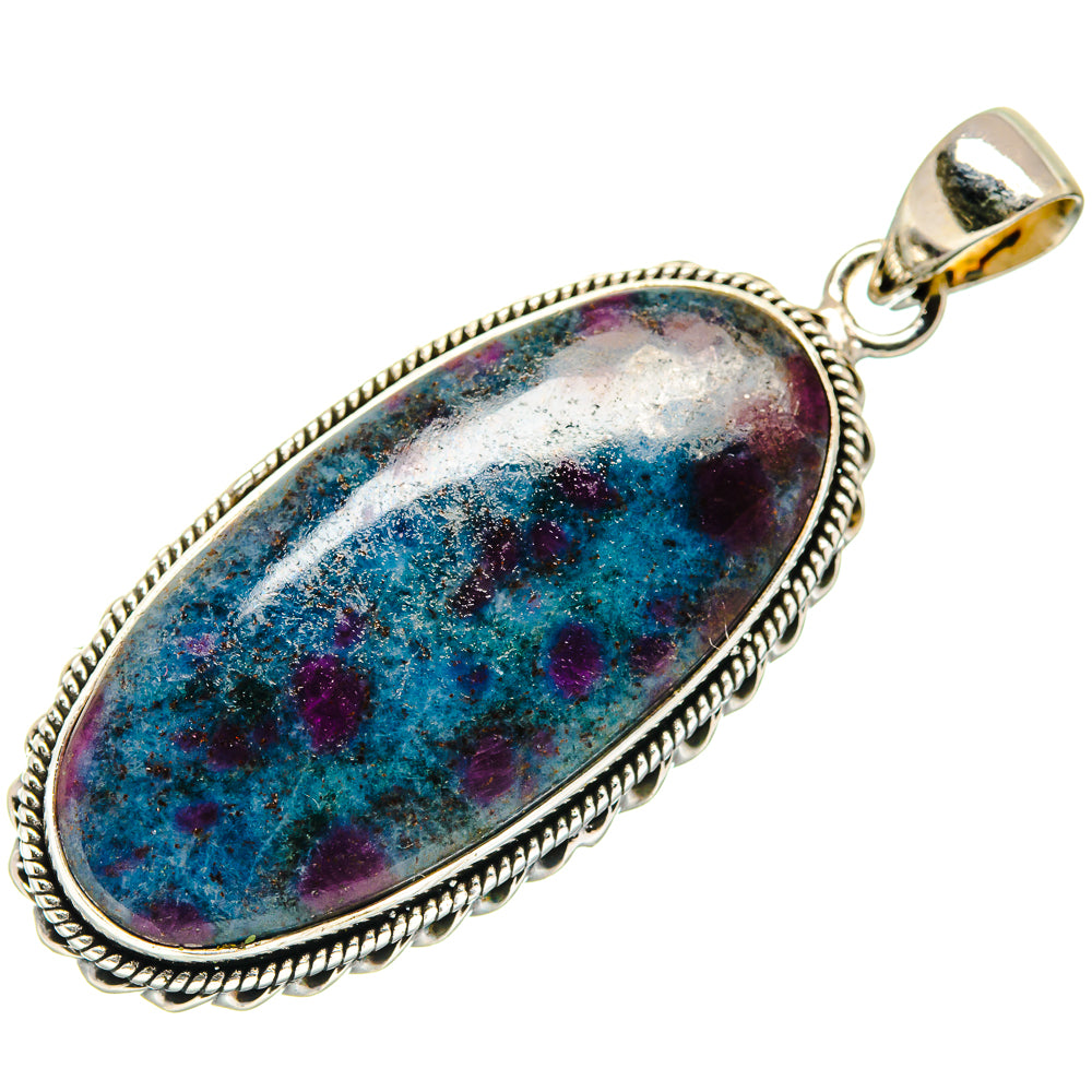 Ruby Fuchsite Pendants handcrafted by Anasilvercos - PD21620