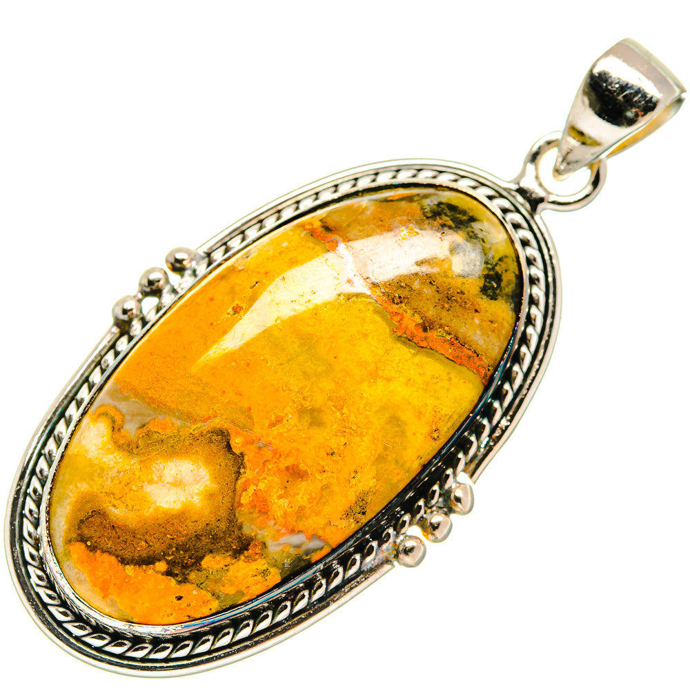 Bumble Bee Jasper Pendants handcrafted by Anasilvercos - PD21621