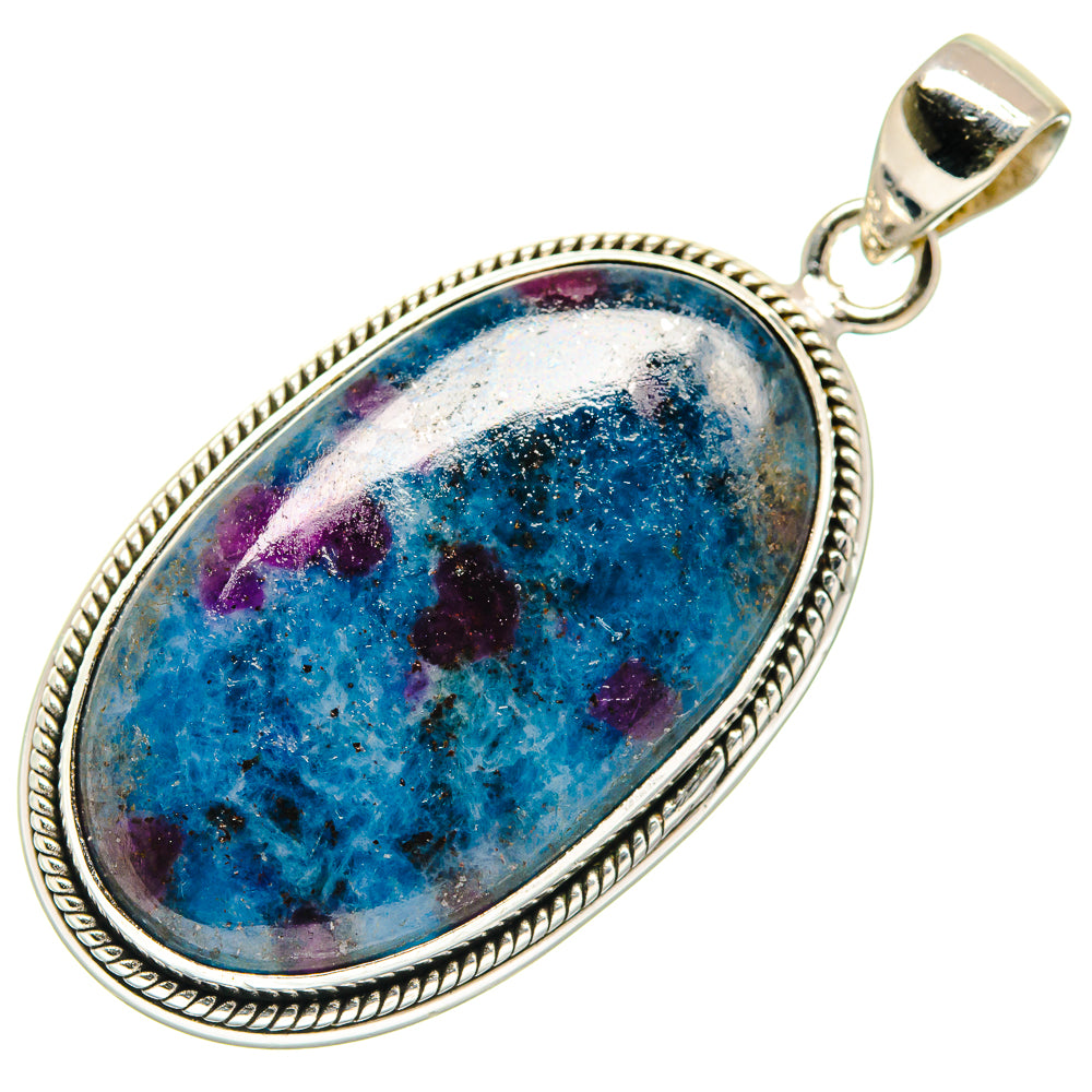 Ruby Fuchsite Pendants handcrafted by Anasilvercos - PD21625