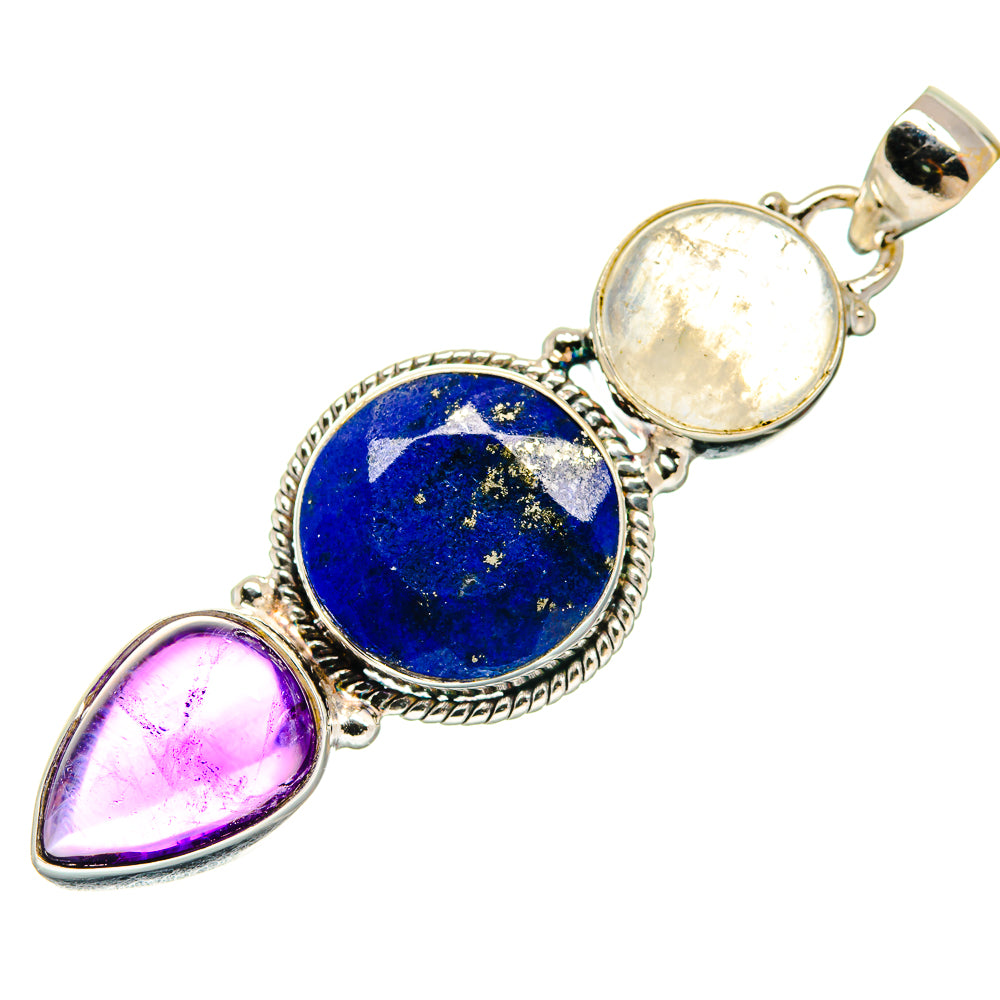 Lapis Lazuli Pendants handcrafted by Anasilvercos - PD21642