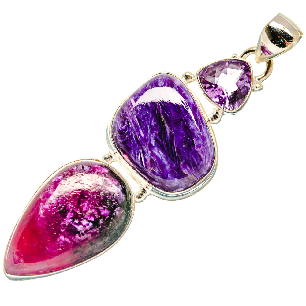 Charoite Pendants handcrafted by Anasilvercos - PD21654
