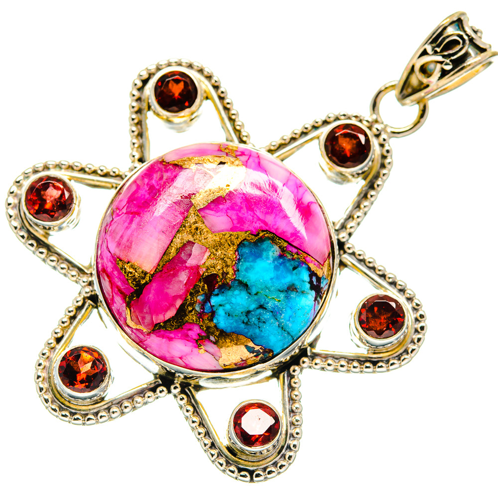 Spiny Oyster Turquoise Pendants handcrafted by Anasilvercos - PD21655