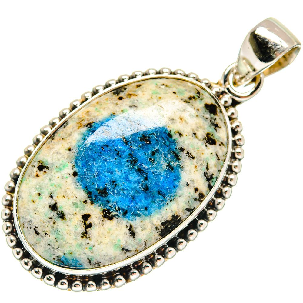 K2 Blue Azurite Pendants handcrafted by Anasilvercos - PD21659 - Photo 2