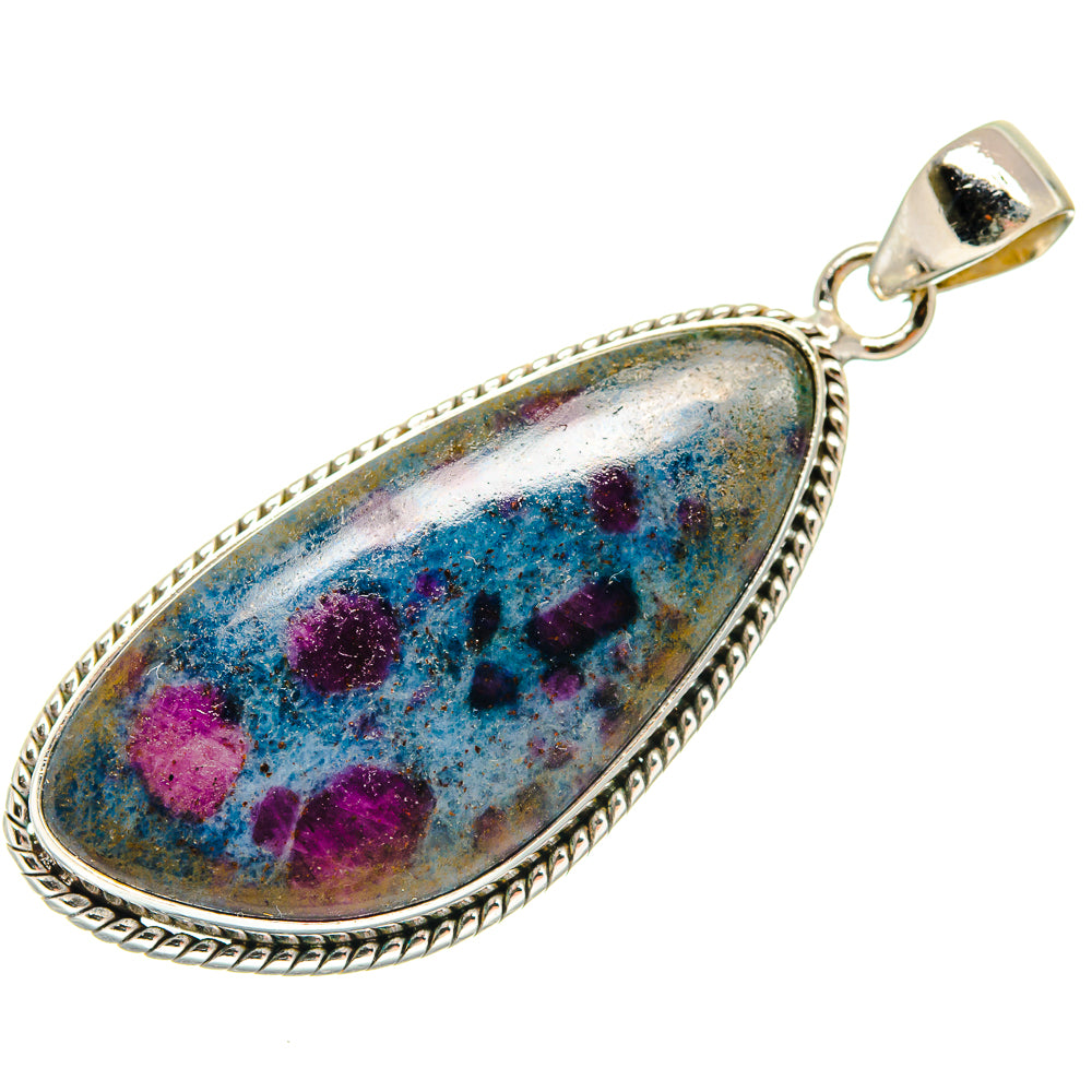 Ruby Fuchsite Pendants handcrafted by Anasilvercos - PD21663