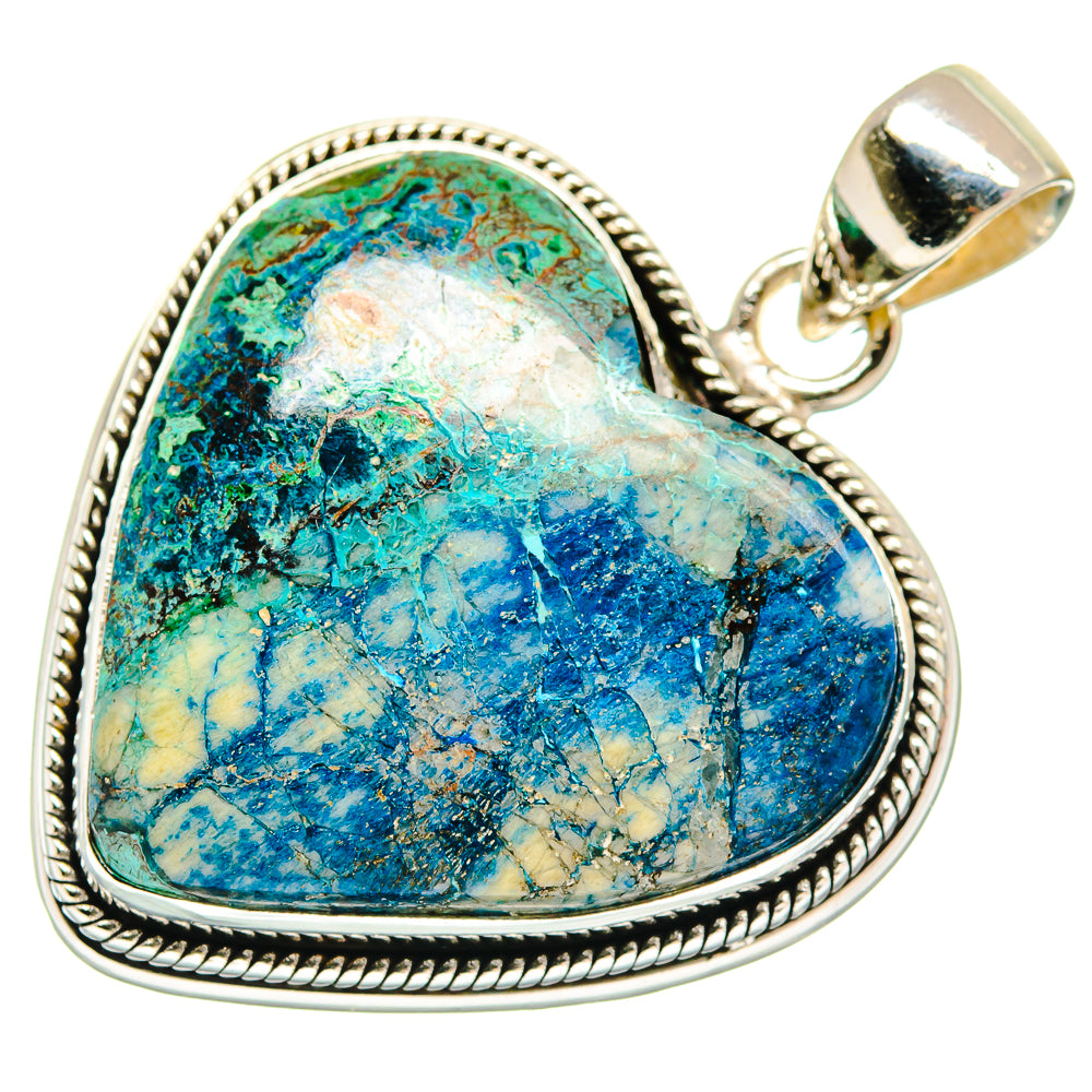Chrysocolla Pendants handcrafted by Anasilvercos - PD21665