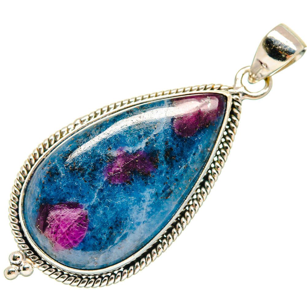 Ruby Fuchsite Pendants handcrafted by Anasilvercos - PD21677