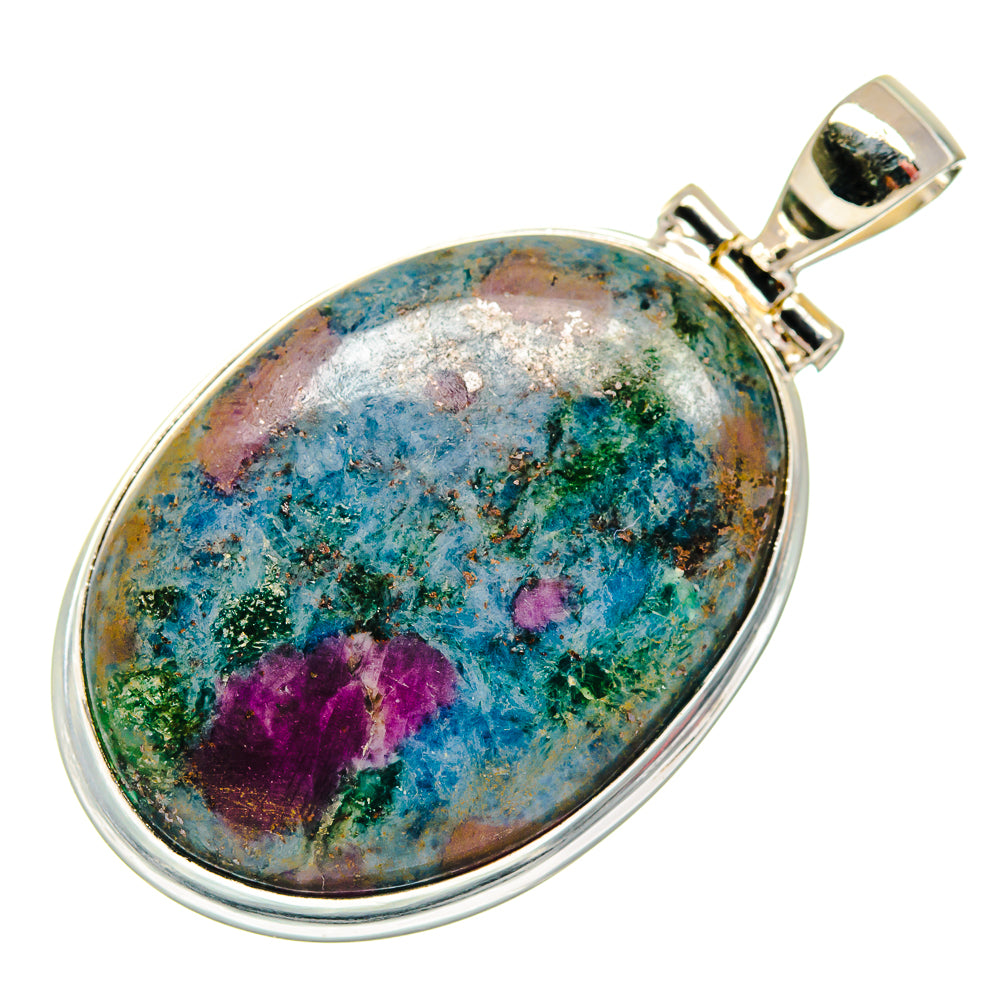 Ruby Fuchsite Pendants handcrafted by Anasilvercos - PD21739