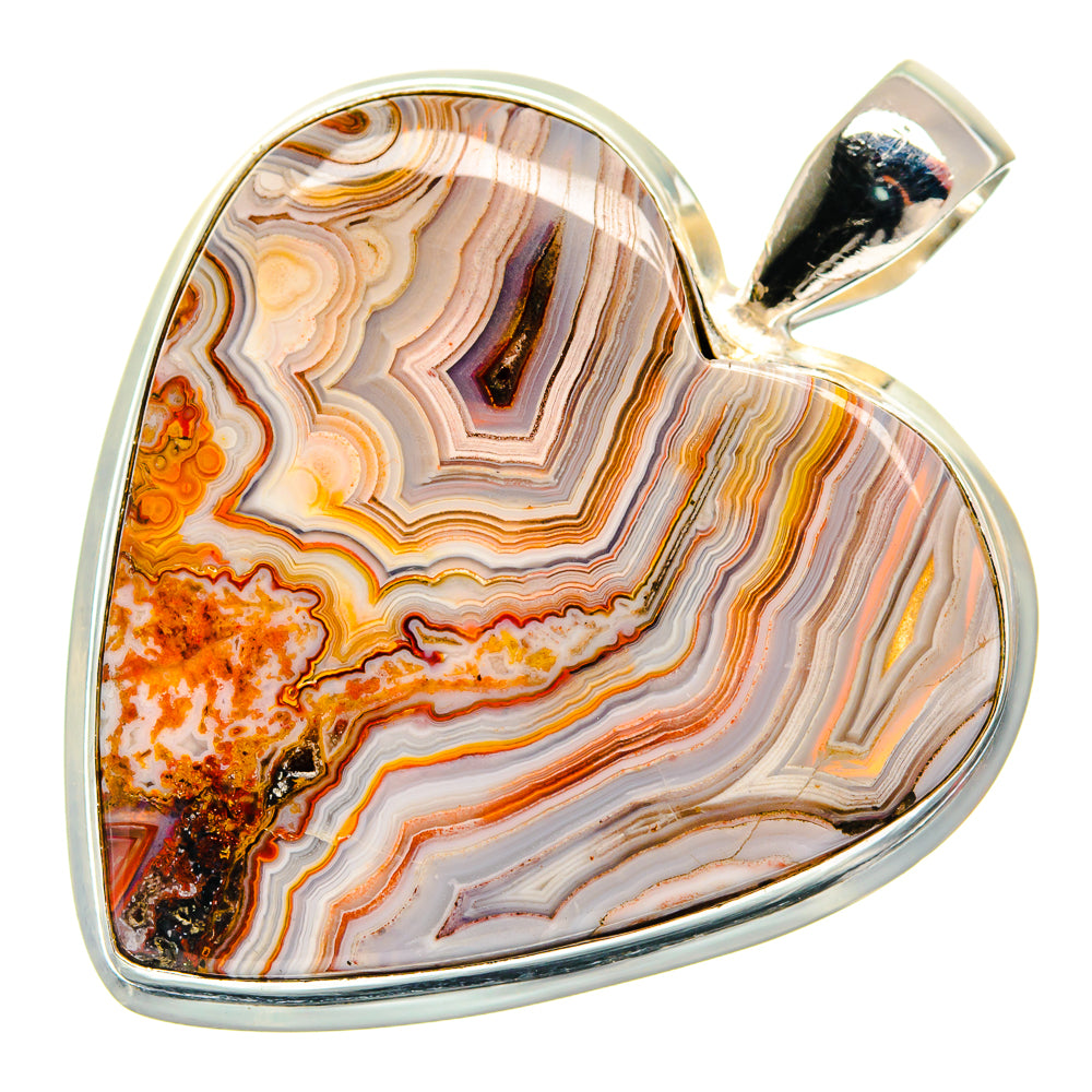 Crazy Lace Agate Pendants handcrafted by Anasilvercos - PD21760