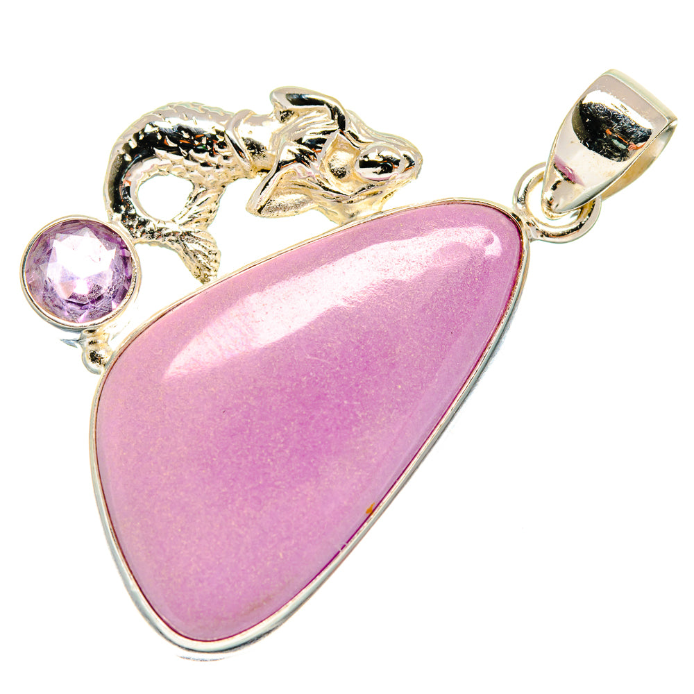 Phosphosiderite, Amethyst Pendants handcrafted by Anasilvercos - PD21787