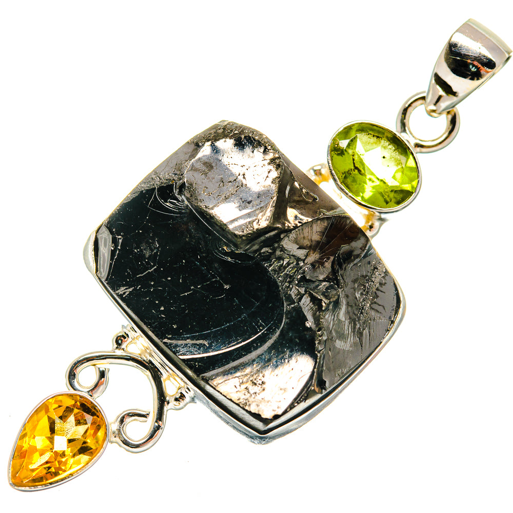 Shungite, Citrine, Peridot Pendants handcrafted by Anasilvercos - PD21796