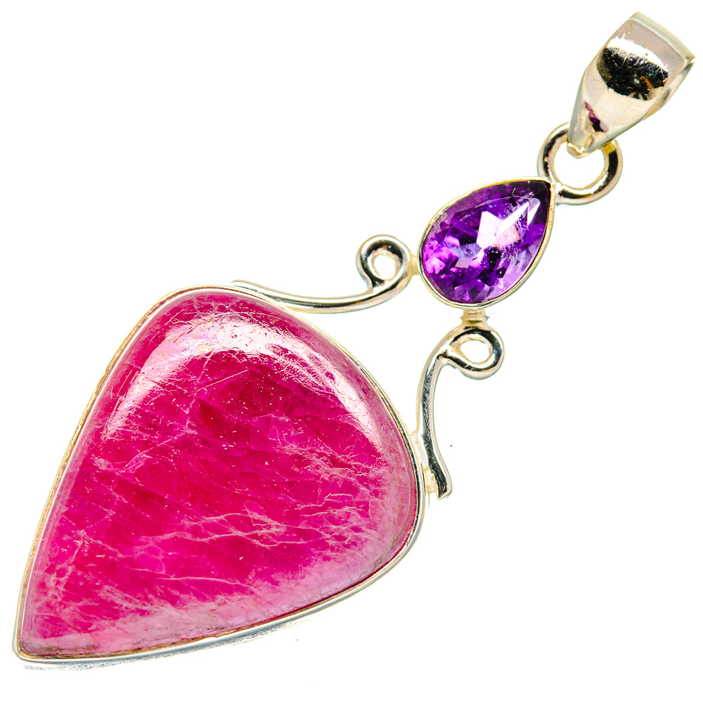 Ruby, Amethyst Pendants handcrafted by Anasilvercos - PD21797