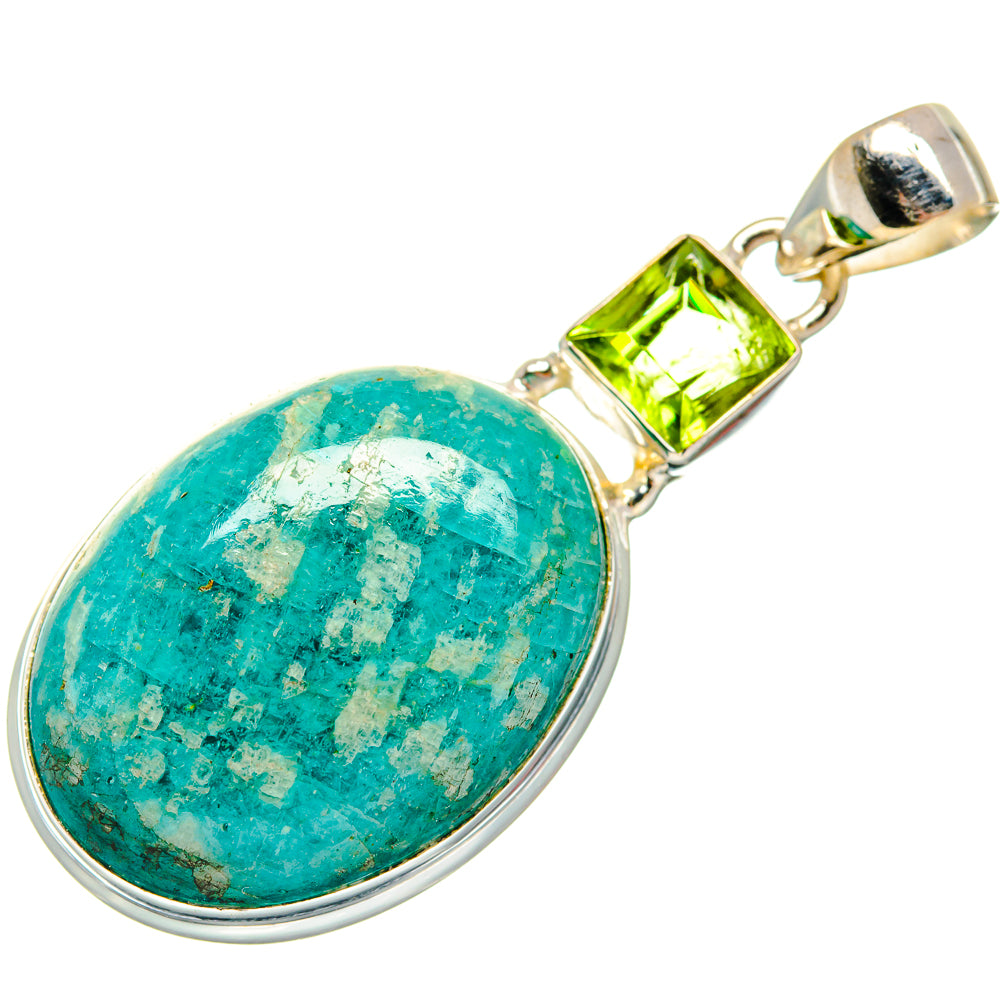 Amazonite, Peridot Pendants handcrafted by Anasilvercos - PD21814 - Photo 2