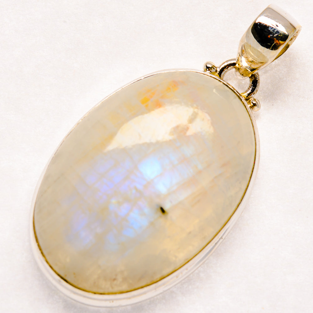 Rainbow Moonstone Pendants handcrafted by Anasilvercos - PD21849 - Photo 2