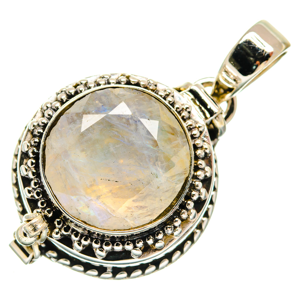 Rainbow Moonstone Pendants handcrafted by Anasilvercos - PD21864