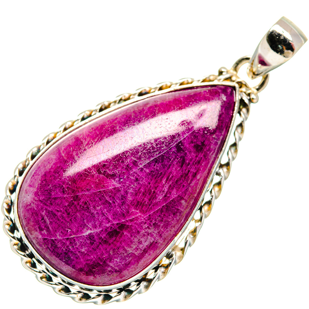 Ruby Fuchsite Pendants handcrafted by Anasilvercos - PD21878