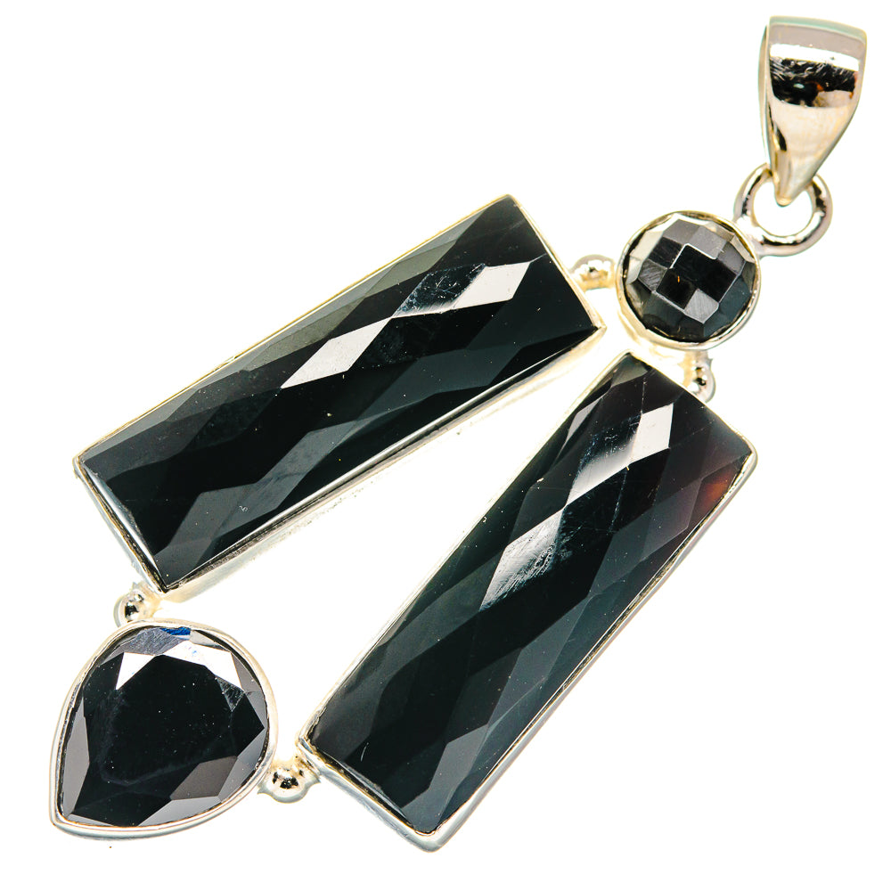 Black Onyx Pendants handcrafted by Anasilvercos - PD21881