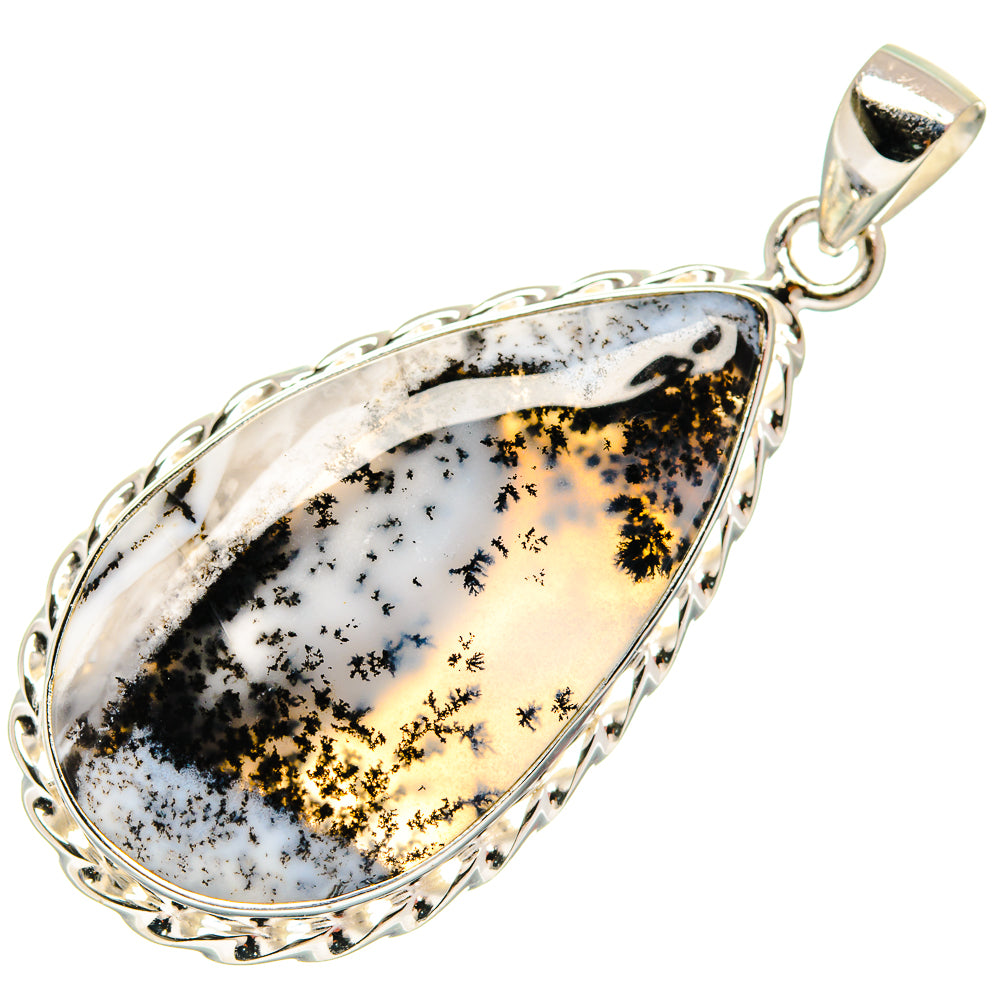 Dendritic Opal Pendants handcrafted by Anasilvercos - PD21904